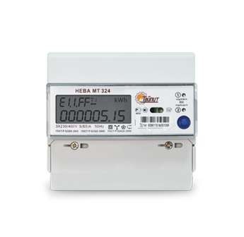 Счетчик НЕВА МТ 324 1.0 AR E4S (E4BS26) 3ф 5-60А 230В ЖКИ многотариф.; RS485 DIN-рейка Моск. вр. Тайпит 6109137