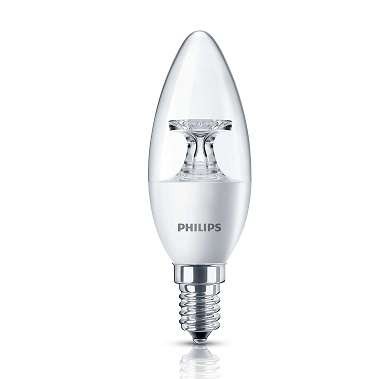 Лампа светодиодная 5.5-40Вт E14 2700К 230В B35 CL ND_AP PHILIPS 929001142507