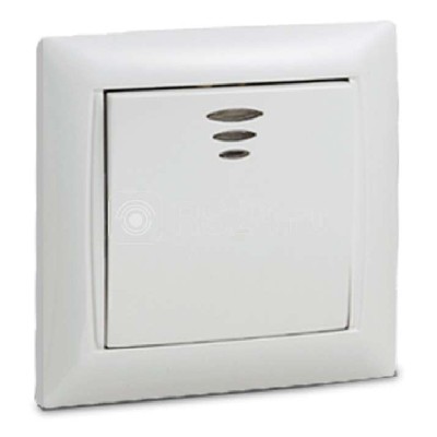 Выключатель 1-кл. СП Valenzo 10А IP20 6121 с подсветкой бел. ASD / IN HOME 4690612006307