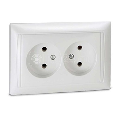 Розетка 2-м valenzo 6102 бел. asd / in home 4690612006383