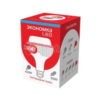 Лампа светодиодная высокомощная LED 60вт e40 6500к экономка eco60whwlede4065