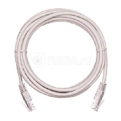 Патч-корд u/utp 5е rj45/8p8c 4 пары pvc мж 1м сер. netlan ec-pc4ud55b-bc-pvc-010-gy-10