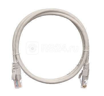 Патч-корд u/utp 5е rj45/8p8c 4 пары pvc с защитной защелкой мж 1м сер. nikomax nmc-pc4ud55b-010-gy