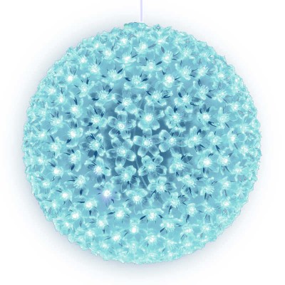 Гирлянда светодиодная «шар с цветами сакуры» uld-h2727-300/dta white ip20 sakura ball с контроллером 300led d27см бел. uniel 09575