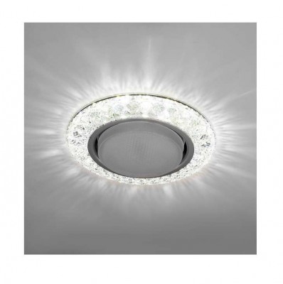 Светильник emilia LED 53 2 70 декор. огран. полимер. со светодиод. подсвет. gx53 прозр. италмак it8693