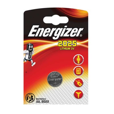 Элемент питания литиевый cr2025-1bl (10/140/13440) (блист.1шт) energizer б0031451