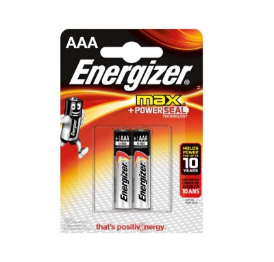 Элемент питания алкалиновый LR03-2BL MAX (2/24/10800) (блист.2шт) Energizer Б0016820