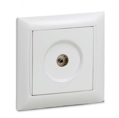Розетка TV СП Valenzo 6027 16А IP20 бел. ASD / IN HOME 4690612006413