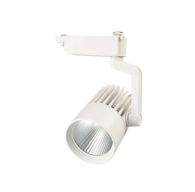 Светильник трековый ptr 0130 30вт 4000к 24град. wh бел. ip40 jazzway 4895205010529