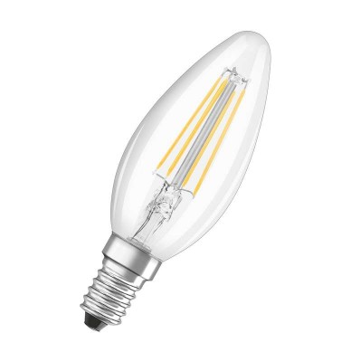 Лампа светодиодная филаментная LED STAR CLASSIC B 60 5W/827 5Вт свеча 2700К тепл. бел. E14 660лм 220-240В прозр. стекло OSRAM 4058075116672