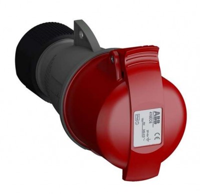Розетка кабельная 332EC6 Easy&Safe 332EC6 32А 3P+E IP44 6ч ABB 2CMA102040R1000