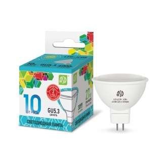 Лампа светодиодная LED-JCDR-standard 10Вт 4000К нейтр. бел. GU5.3 900лм 230В ASD 4690612015828