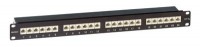 Патч-панель экранированная 19дюйм 1U кат.6а RJ45 LSA 24 порта DKC RN6APPF241BK