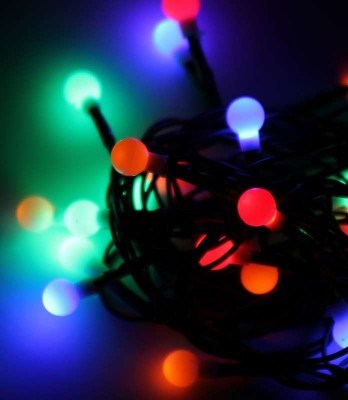 Гирлянда светодиодная 100led шарики 1см шнур 9.5м ip20 8 режимов мигания мультиколор космос koc_gir100ball_rgb