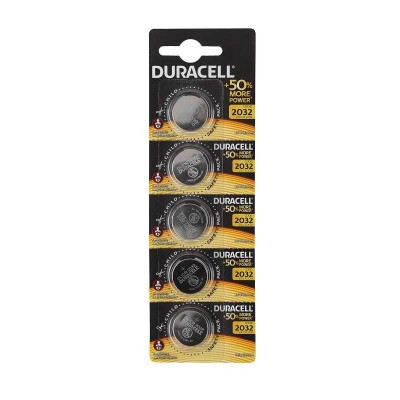Элемент питания литиевый CR2032 BP-5 (блист.5шт) Duracell Б0035495