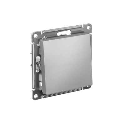 Выключатель 1-кл. СП AtlasDesign 10А IP20 (сх. 1) 10AX с самовозвратом механизм алюм. SE ATN000315