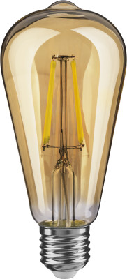 Лампа светодиодная 61 485 NLL-F-ST64-4-230-2.5K-E27 4Вт грушевидная прозрачная 2500К тепл. бел. E27 400лм 176-264В Navigator 61485