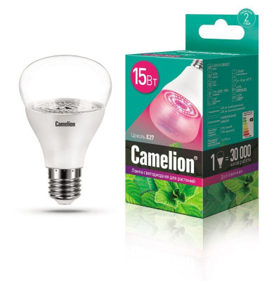 Лампа светодиодная LED15-PL/BIO/E27 15Вт 220В для растений Camelion 12770