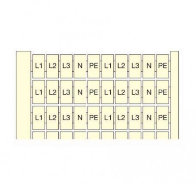 Маркировка RC65 20X(L1-L2-L3-N-PE) (уп.20шт) ABB 1SNA232131R1300