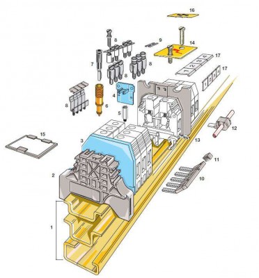 Заглушка AFSE100D торцевая пласт. с монтаж. ножкой для держателя SE100 прав. ABB 1SNA103968R0200