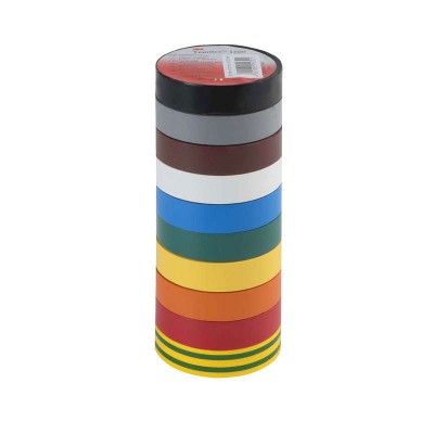 Изолента ПВХ 15мм Temflex 1300 разноцветная (уп.10шт) 3М 7100081327