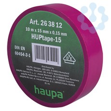 Изолента ПВХ 19мм (рул.20м) d74мм фиолет. HAUPA 263854