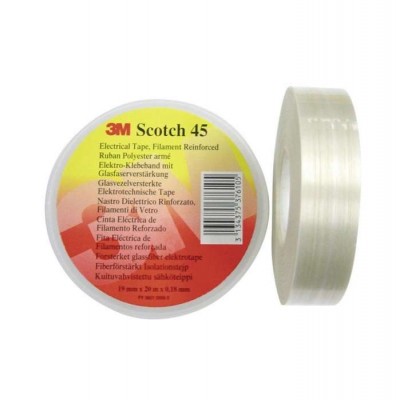 Лента полиэфирная 19мм армированная стекловолокном (дл.20м) Scotch 45 бел. 3М 7100033895