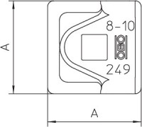 Зажим крепежный для проволоки 249 8-10 CU-OT OBO 5311530