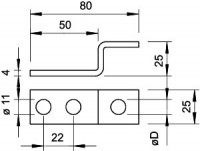 Соединитель угловой 5011 VA M10 OBO 5334934
