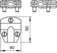 Соединитель T-образ. Rd8-10 медь 247 8-10 CU OBO 5311268