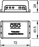 Шина уравнивания потенциалов 1809 BG OBO 5015502
