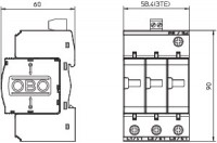 Устройство защиты от импульсных перенапр. УЗИП для силовых сетей 3 пол. (Класс II)550В V20-C 3+FS-550 OBO 5094792