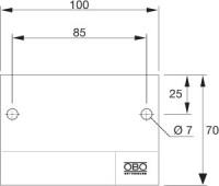 Табличка маркировочная KS-FSB DE OBO 7203140