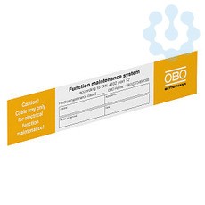 Табличка маркировочная KS-E EN OBO 7205432