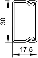 Кабель-канал 30х15 L2000 ABS-пластик WDKH-15030RW T без галоген. бел. OBO 6175392