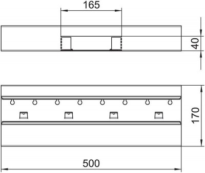 Ответвитель Т-образный для кабель-канала Rapid 80 70х170мм сталь GS-AT70170FS OBO 6277863