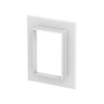 Рамка настенная стыковая кабель-канала Rapid 80 90х130мм G-AWAG90130RW алюм. бел. OBO 6279030