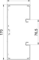 Кабель-канал 170х70 L2000 алюминий Rapid 80 GA-S70170EL анод. OBO 6279103