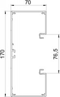 Кабель-канал 170х70 L2000 алюминий Rapid 80 GA-S70170RW бел. OBO 6279100