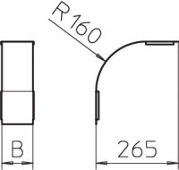 Крышка внешнего вертикального угла 90град. 200мм DBV 35 200 F FS OBO 7130772