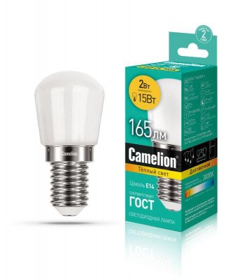 Лампа светодиодная LED2-T26/830/E14 2Вт 220В Camelion 13153