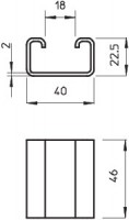 Распорка 46х40х22.5 DSK 25 VA4301 OBO 6416448