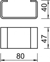 Распорка 80х47х40 DSK 47 VA4301 OBO 6416507