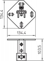 Держатель настенный 134х110х102 WBDHE 41 V2A OBO 1123195