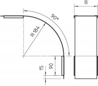 Крышка внеш. верт. угла 90град. 300мм DBV60300F VA4571 OBO 7130976