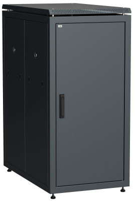 Шкаф сетевой 19дюйм  LINEA N 24U 600х1000мм металлическая передняя дверь черн. ITK LN05-24U61-M