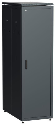 Шкаф сетевой 19дюйм  LINEA N 42U 600х1000мм металлическая передняя дверь черн. ITK LN05-42U61-M