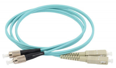 Патч-корд оптический коммутационный соединительный для многомодового кабеля (MM); 50/125 (OM3); SC/UPC-FC/UPC (Duplex) (дл.100м) ITK FPC5003-SCU-FCU-C2L-100M