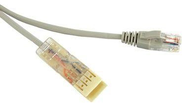 Патч-корд PC-110-RJ45-2P-CX-3M-LSZH-GY 110 тип-RJ45 2 пары Ethernet LSZH 3м сер. Hyperline 229899