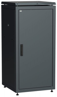 Шкаф сетевой 19дюйм LINEA N 18U 600х600мм металлическая передняя дверь черн. ITK LN05-18U66-M